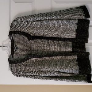 Sweater with gold threading